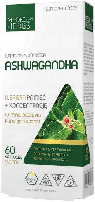 Medica Herbs Ашваганда капсули 60 шт