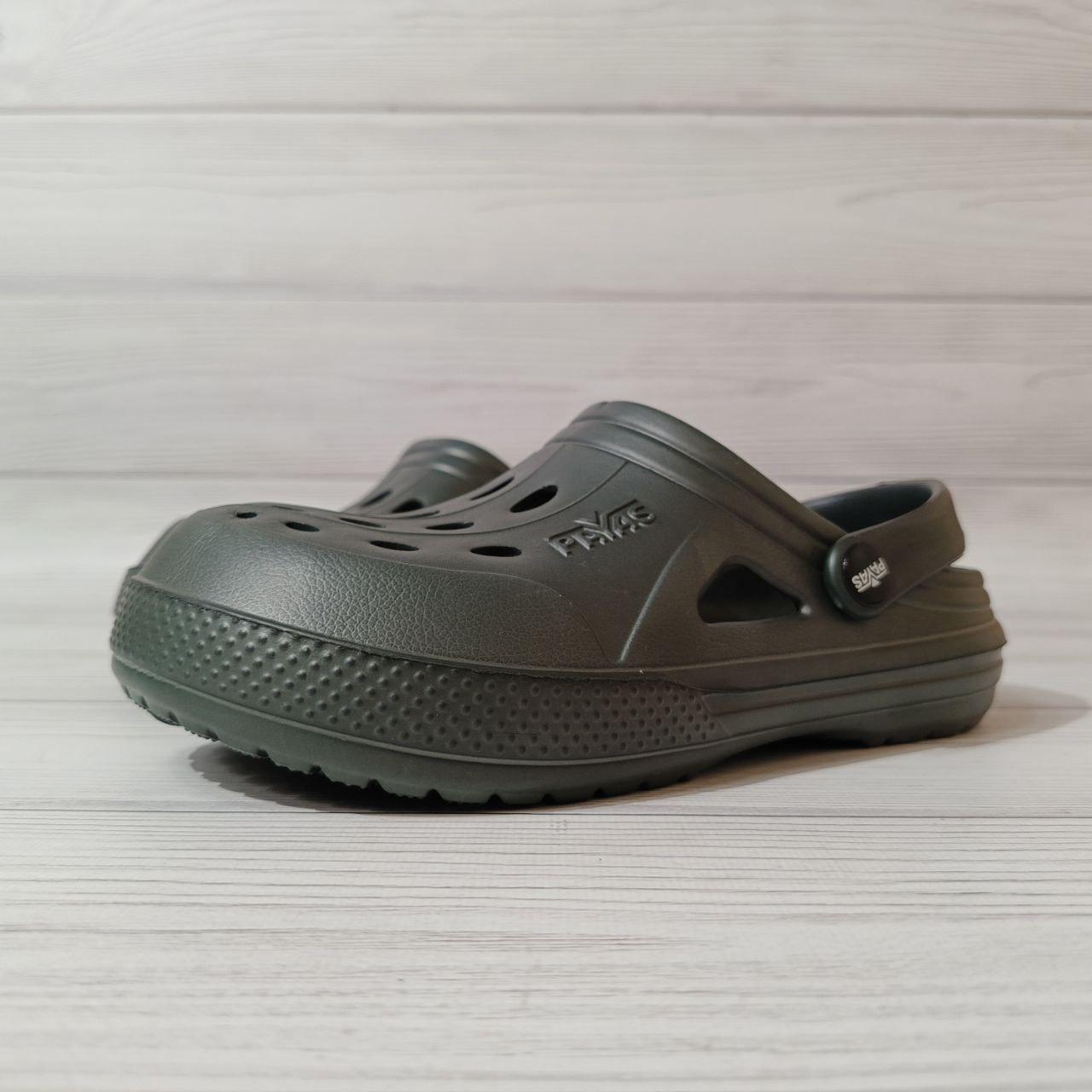 Легкі крокси пінка для хлопчика в хакі кольорі, фото 1