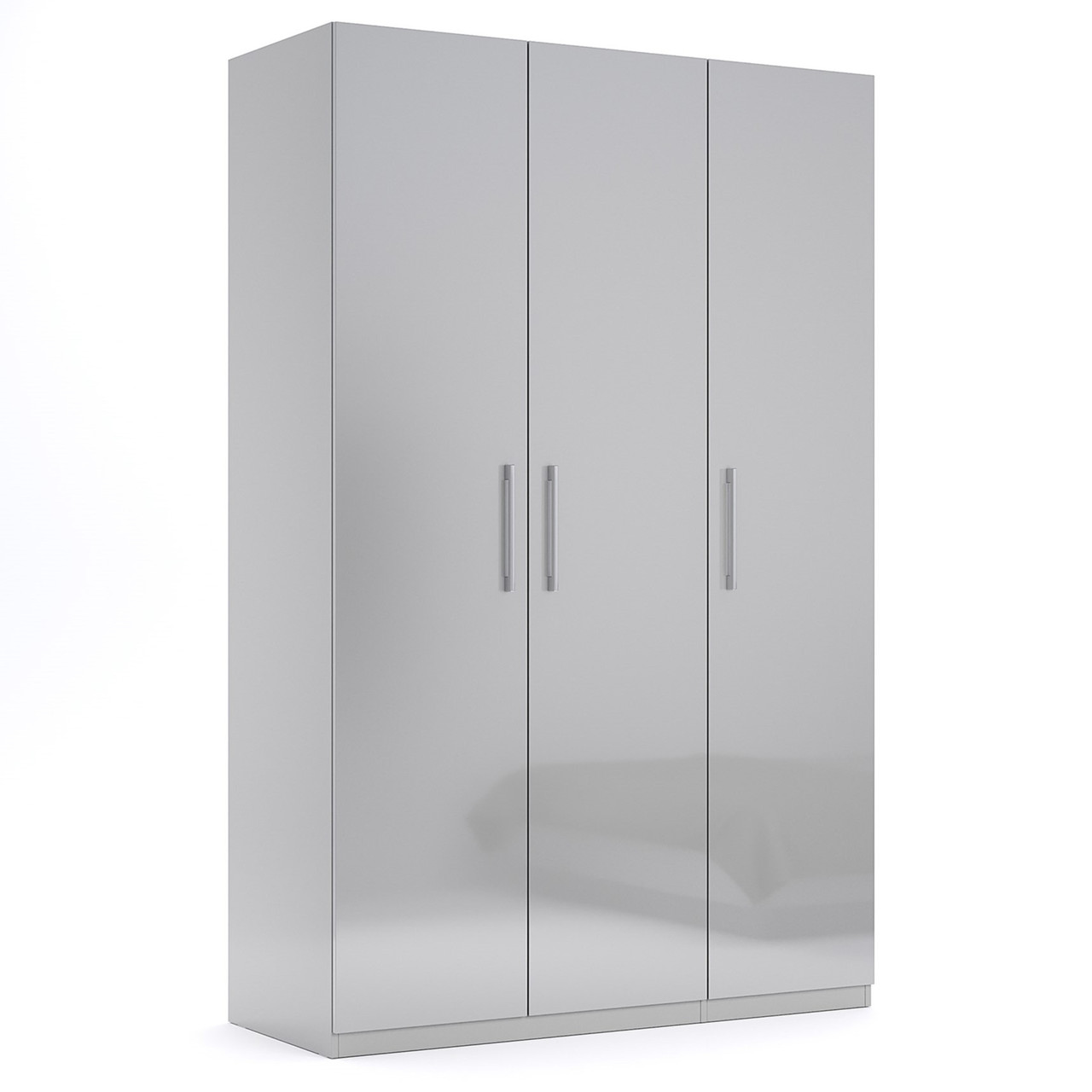 Шафа двостулкова 3-дверна Megy Глянець Шиншила сіра ТМ Міро Марк
