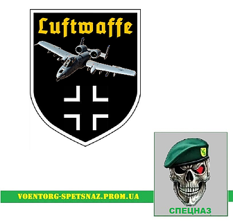 Шеврон ЗСУ ВПС A-10 Thunderbolt II Warthog Luftwaffe Балкенкройц   Зробимо любий патч