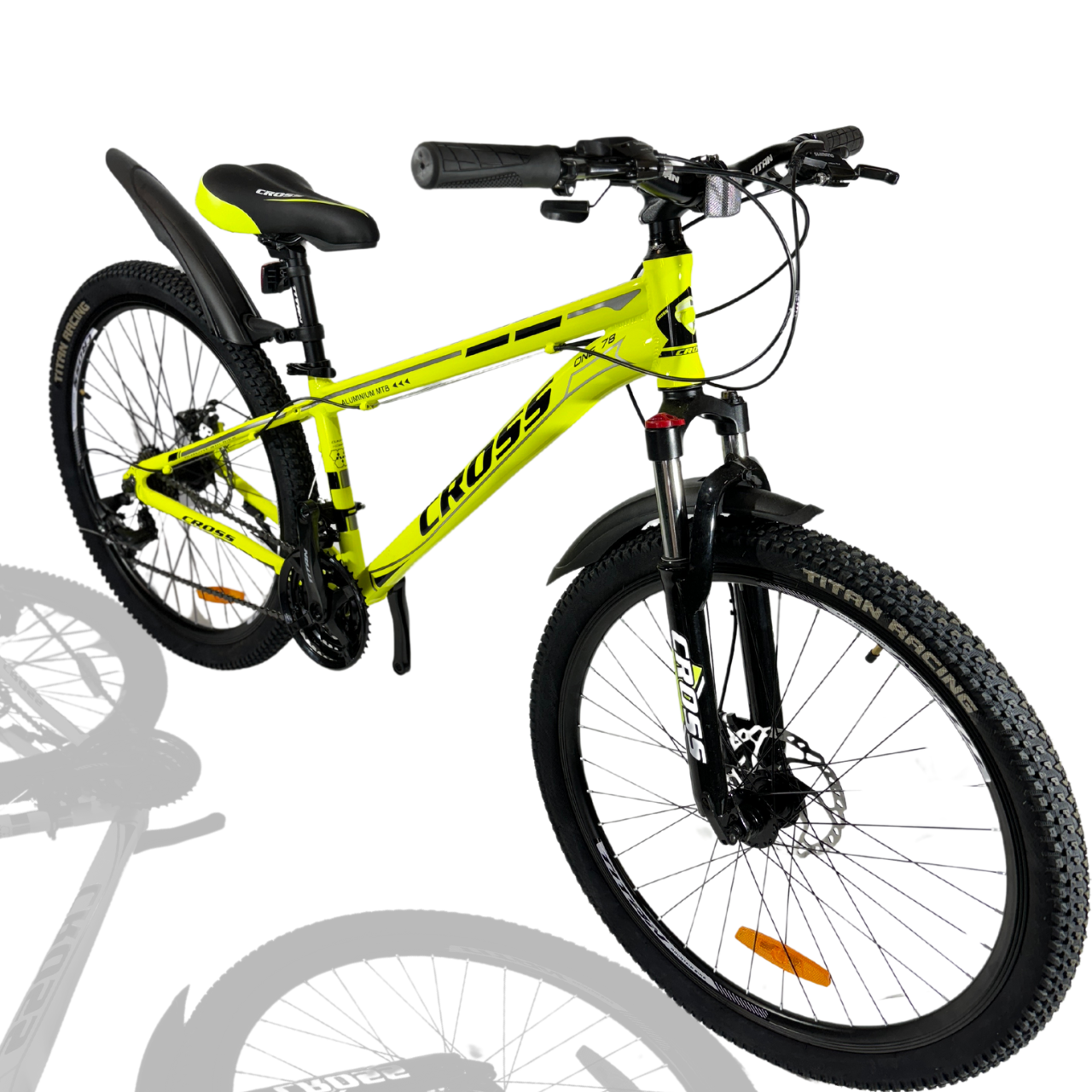 Велосипед Cross Hunter 26" Рама-13 Алюмінієвий Неоновий