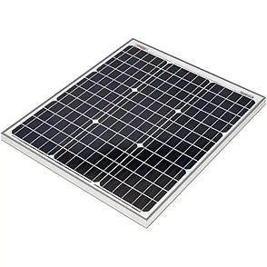 Сонячна панель 18V50W портативна зарядна станція для заряджання від сонця з дисплеєм IP65 50Вт/18В, фото 1