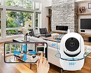 Інтелектуальна IP камера відеоспостереження з нічним баченням та датчиком руху Y13G WiFi 1080р, фото 9