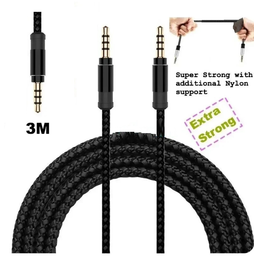 Аудіокабель дріт для навушників Sony PlayStation PS 5 PULSE 3D PS4 Wireless Stereo Headset 2.0 Gold 3 метри, фото 1