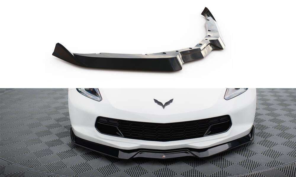 Сплітер Chevrolet Corvette C7 тюнінг обвіс губа спідниця дифузор (V2), фото 1