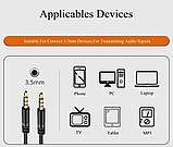 Аудіокабель дріт для відео квадрокоптера AUX Mini Jack 3.5 мм для навушників із підтримкою мікрофона 4pin 3 м, фото 4