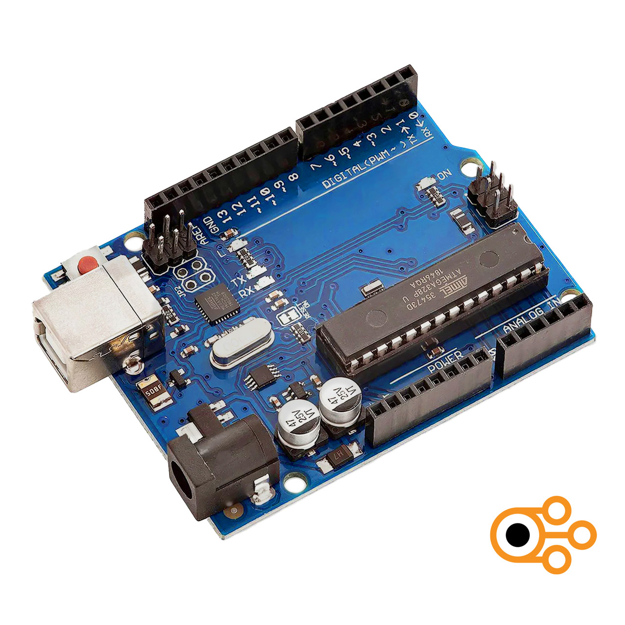Контролер Arduino Uno R3 (USB ATmega16U2), фото 1
