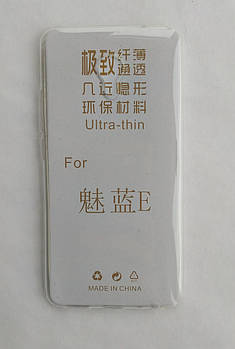 Силіконовий чохол Meizu M3E ультратонкий Прозорий