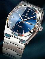 Часы кварцевые мужские наручные для парней и мужчины оригинальные, стрелочные стальные спортивные часы на руку