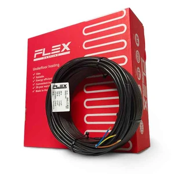 Тепла підлога Flex ЕНС (Латвія) - тонкий двожильний гріючий кабель 17,5 Вт/м 90, 1575, 9, фото 1