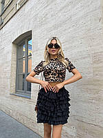 Трендовый летний женский костюм (топ+юбка)