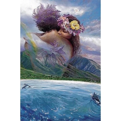 Алмазна мозаїка на підрамнику картина стразами 40х50 см DIY Кохання (SGLE 71210 - F)