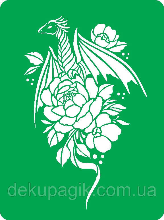 Трафарет багаторазовий самоклейний SN_10, 15х20 см, фото 1