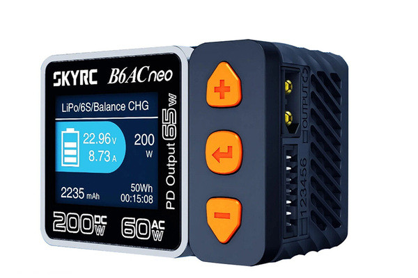 Зарядний пристрій універсальний SkyRC B6ACneo 60W/200W з блоком живлення