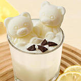 Силіконова форма для льоду Ведмедика, 4 шт, фото 4