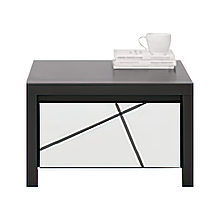 Тумба приліжкова в спальню з ДСП/МДФ KOM1S Каспіан Gerbor Венге магія/Білий сніг