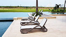 Садовий пляжний лежак Alfa Nardi бежевий, фото 2