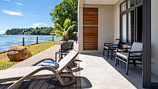 Садовий пляжний лежак Alfa Nardi бежевий, фото 3