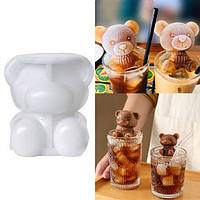 Силіконова форма для льоду Ведмедик