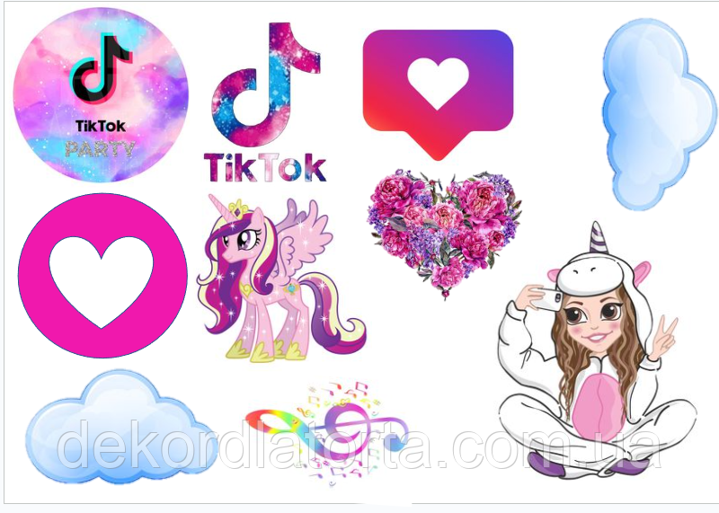 Вафельна картинка Тік Ток №8173