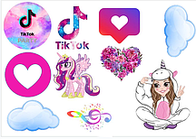 Вафельна картинка Тік Ток №8173