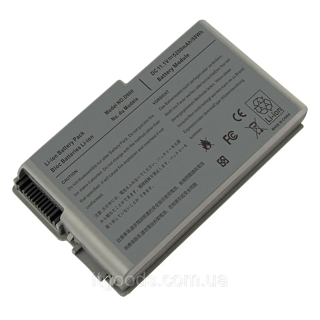 Батарея для ноутбука Dell 5200mAh 6Y270 9X821 BAT1194 Inspiron 500m 600m Latitude D500 D505 D520 D600 D610