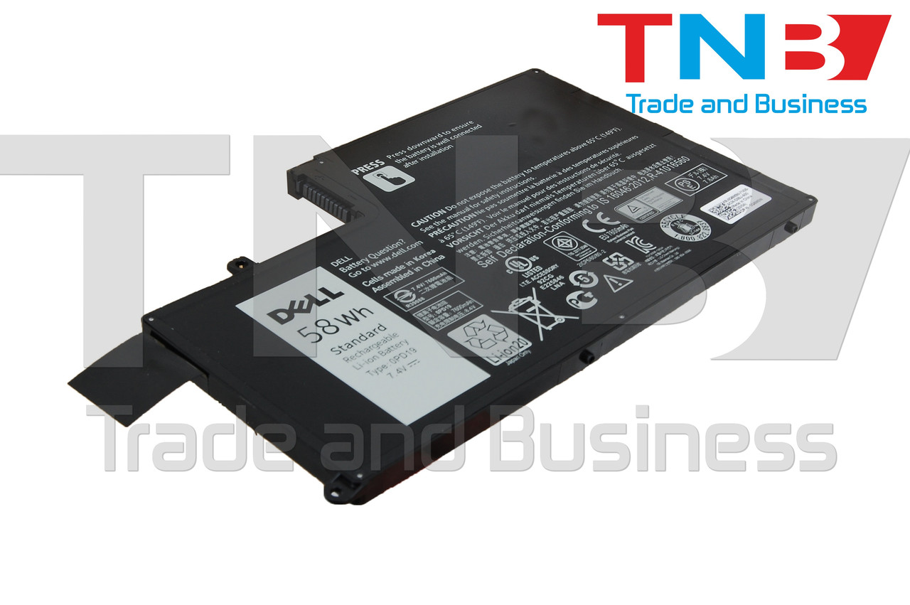 Батарея DELL DL011307-PRR13G01 7P3X9 01V2F6 5MD4V 0PD19 86JK8 01V2F 7.4V 7600mAh ОРИГІНАЛ Тип2