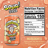 Кисла газована вода Warheads Sour Peach Soda 355 мл, фото 4