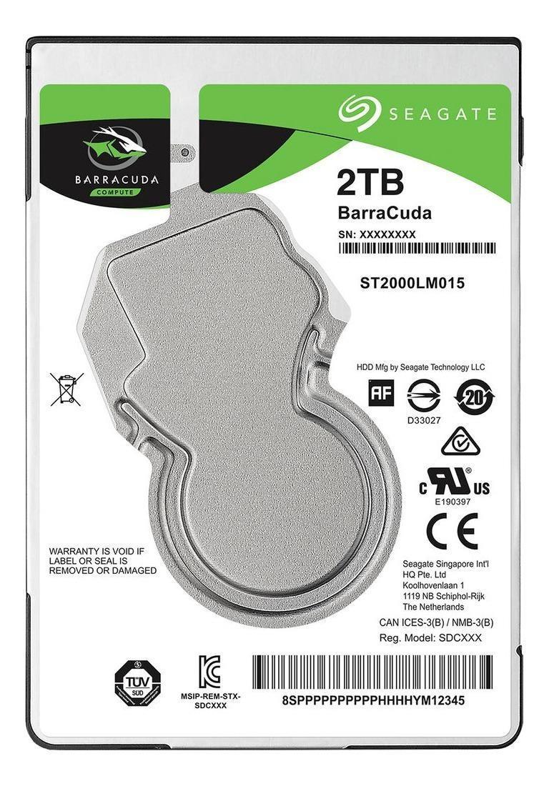 Жорсткий диск Seagate BarraCuda 2TB 5400rpm 128MB 2.5 SATA III (ST2000LM007 7072) Refurbished