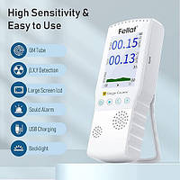Бытовой дозиметр радиации Гейгера Fellat Radiation Detector с ЖК-дисплеем