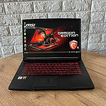 Ігровий ноутбук Б-клас MSI GF65 Thin 10UE/ 15.6" 1920x1080/ i5-10500H/ 16GB RAM/ 512GB SSD/ RTX 3060 6GB, фото 3