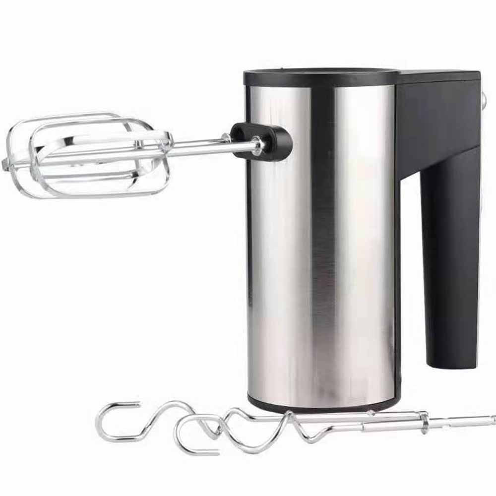 Електричний Мережевий Ручний міксер на кухню RAF R.6629А на підставці 5 швидкостей 2 насадки 800 Вт Black/Gray