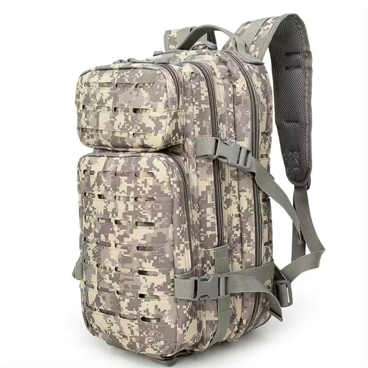 Тактичний похідний рюкзак Solve на 20 л Laser Cut MOLLE Сірий піксель KT6003207