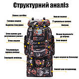 Тактичний похідний рюкзак Solve- 70L - KT6004301 Олива, фото 3
