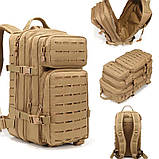 Тактичний похідний рюкзак Solve на 20 л Laser Cut MOLLE KT6003205 Койот, фото 3