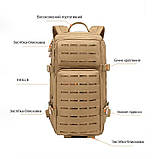 Тактичний похідний рюкзак Solve на 20 л Laser Cut MOLLE KT6003209 Темний піксель, фото 7