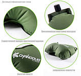 Надувна подушка-підголівник Chanodug Бежева-койот 39 x 22 см KT6000035 solve, фото 4