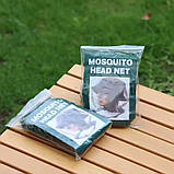 Антимоскітна сітка від комарів на голову Anti Mosquito накомарник для головних уборів Олива проти москітка  solve, фото 11