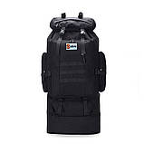 Тактичний похідний рюкзак Solve 70L Black KT6004302 solve, фото 4