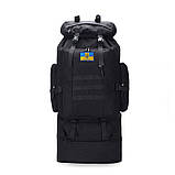 Тактичний похідний рюкзак Solve 70L Black KT6004302 solve, фото 5