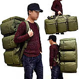 Тактичний рюкзак-сумка 2 в 1 Solve Bag 98 л 75 x 38 x 36 см Олива KT6004501 solve, фото 7