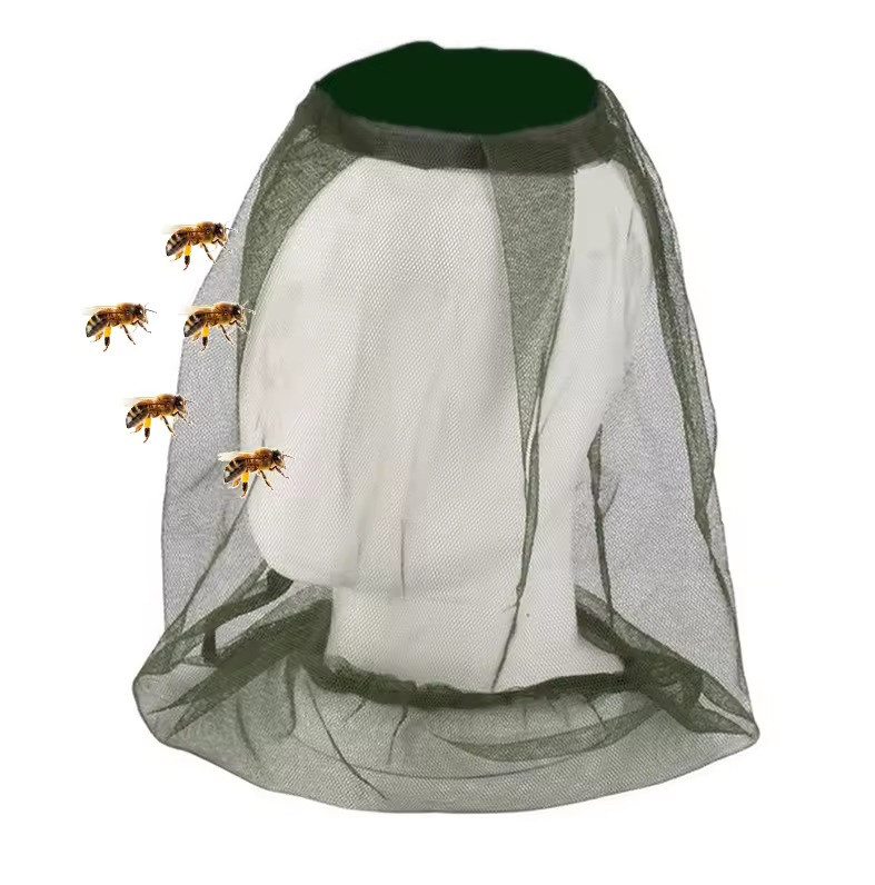 Антимоскітна сітка від комарів на голову накомарник для головних уборів Anti Mosquito проти москітка Олива PeremogaUA, фото 1