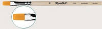 Кисть синтетика плоская мягкая, для работы с акварелью, гуашью серия 1222, № 24