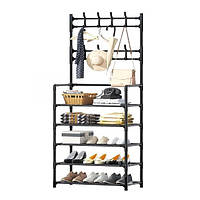 Вішалка-стійка з полицями для взуття 170*80*25.5см Stenson R94054