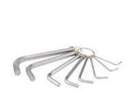 Ключі 6-гранні Г-подібні  Yato, Cr-V, М2-10 мм, 8шт