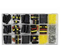 Набір герметичних роз`ємів YATO для електричних контактів, розміри 1-6 PIN, 424шт