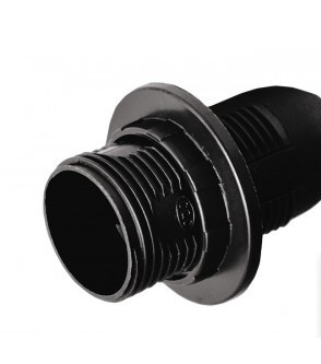 Патрон люстровий, пластик Е27 з різьбою чорний