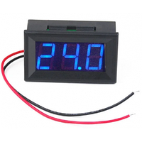 Вольтметр цифровий DC 5-30V з LED-індикатором 0.56 дюйма синій, корпус