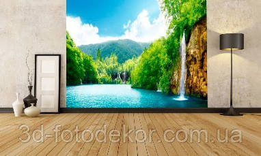 Фотошпалери "Водоспад. пейзаж" - Будь-який розмір! Читаємо опис!