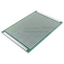 Макетна плата двостороння 60х80мм склотекстоліт крок 2,54мм